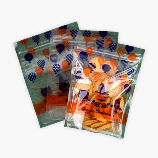 Happy Halloween Ghost Pumpkin Goodie Bag 12 Pack