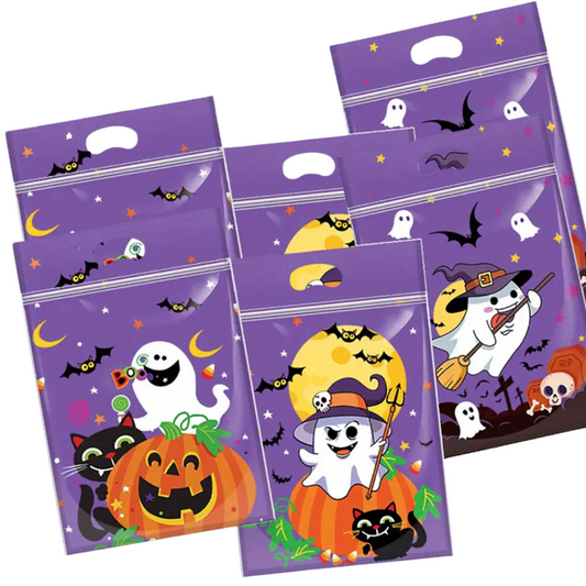 Ghost Cartoon Goodie Bag Assorted  6 Pack