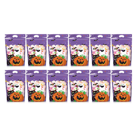 Boo Ghost Pumpkin Goodie Bag 12 Pack